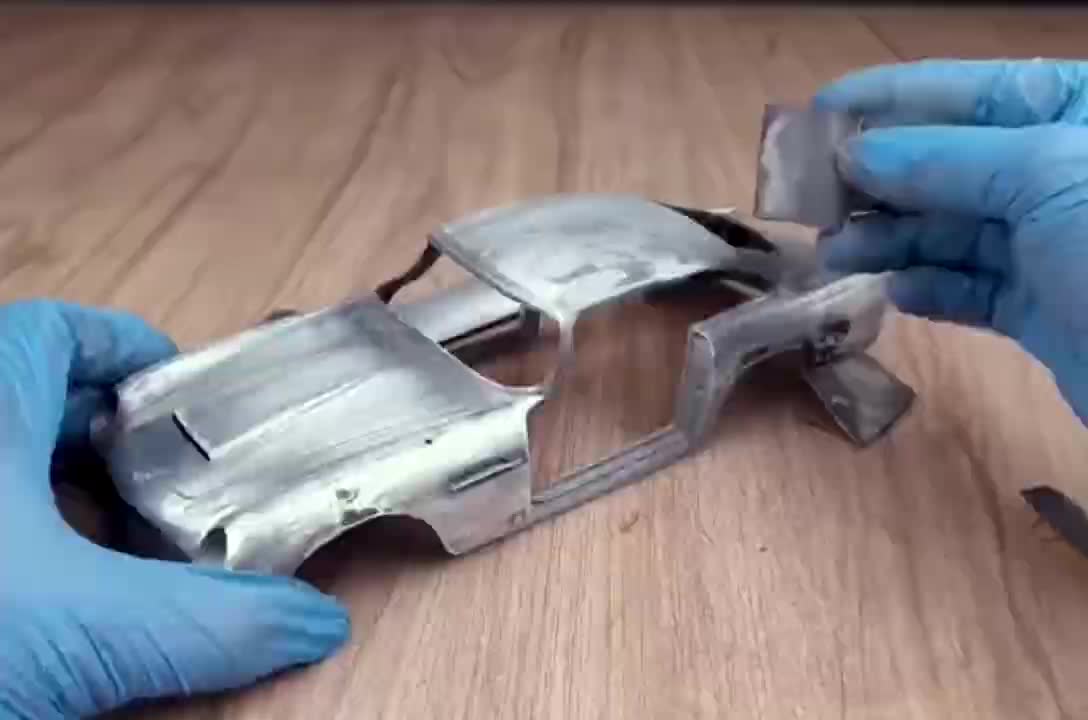 Toy car repair step five