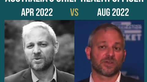 👀 Australia's chief health officer just 4 months apart!😁