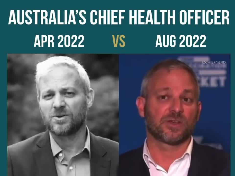 👀 Australia's chief health officer just 4 months apart!😁