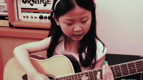 Adorable 🥰🥰🥰 little guitarists singing.