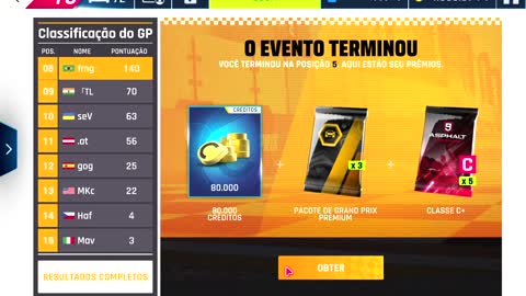 Asphalt 9 - Genty Akylone resultados