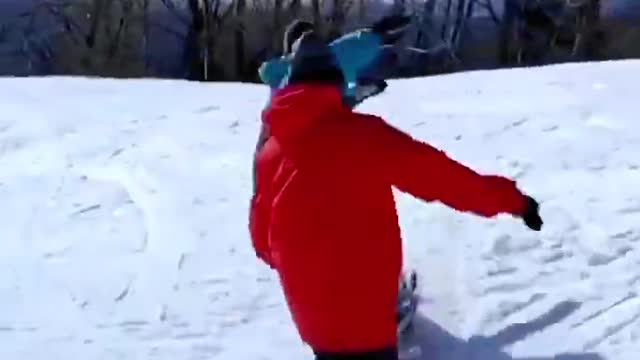 happy skiing
