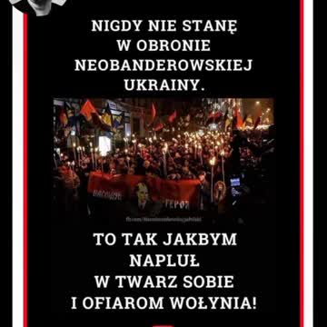 nigdy nie stanę w obronie neobanderowskiej upadliny