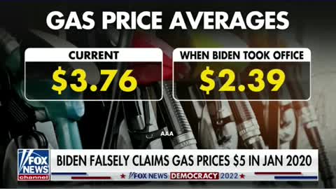 BIDEN FALSELY CLAIMS GAS PRICES $5 IN JAN 2022