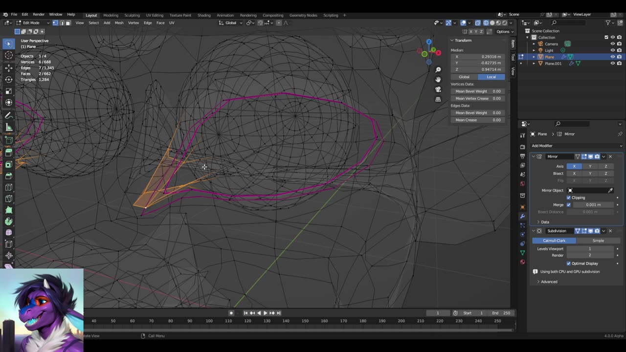 Just Derging: Modeling a dragon head