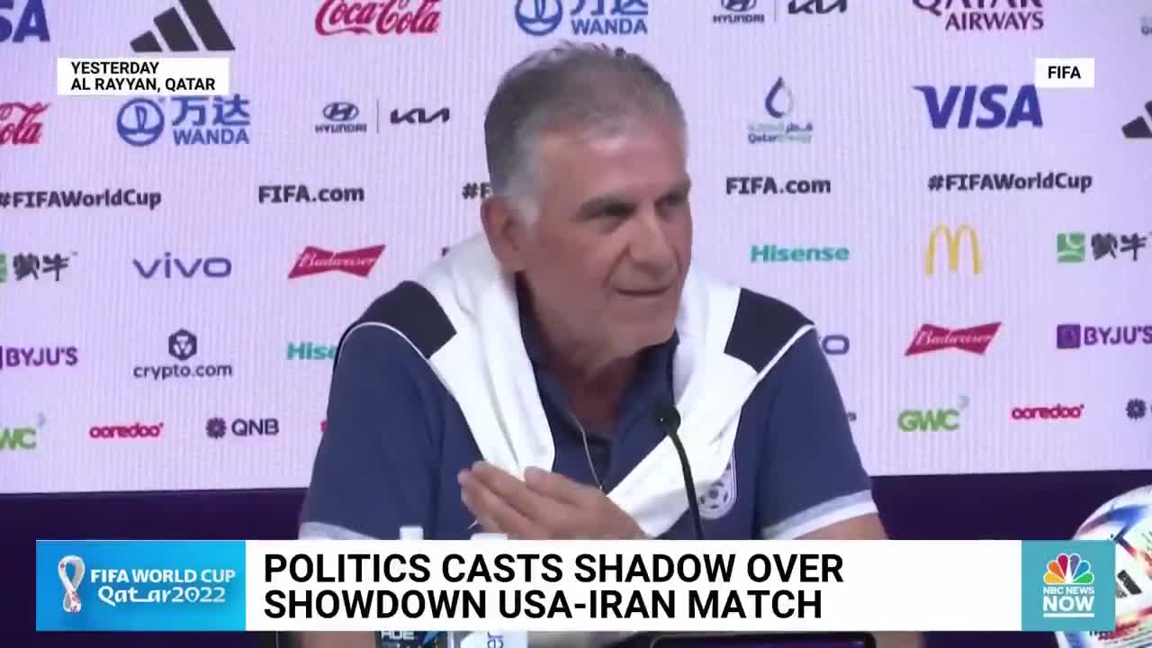 POLITICS CASTS SHADOW OVER SHOWDOWN USA-IRAN MATCH