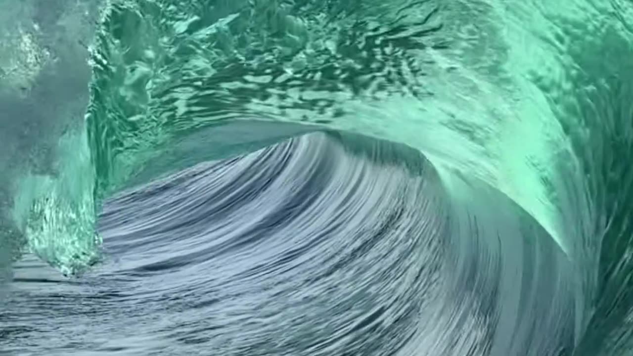 The ocean with our video