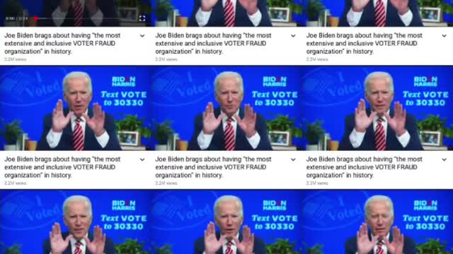 Biden voter fraud “accidental” addmitence