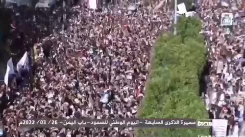 Yemen, manifestazione contro la guerra.