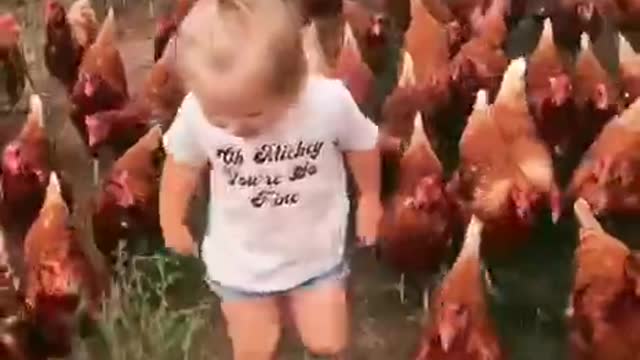 WHEN YOUR DAUGHTER LEADS A CHICKEN ARMY - #SaveOurChildren