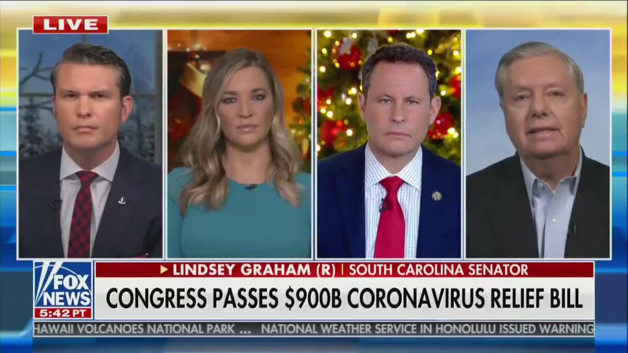 Lindsey Graham Goes on Fox News to Defend America Last Stimulus