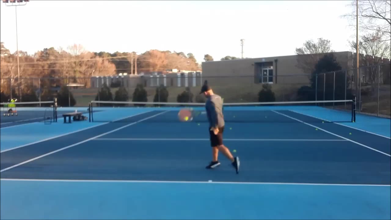 Slow Motion One Handed Backhand