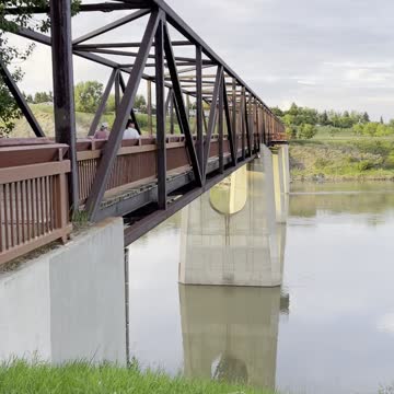 Fantastic old bridge in Rundle park Edmonton Alberta Canada