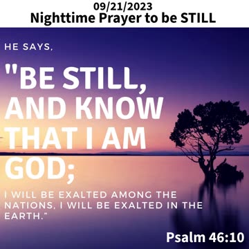 Nighttime Prayer to be STILL #youtubeshorts #grace #jesus #god #mercy #faith #blessed #peace #love