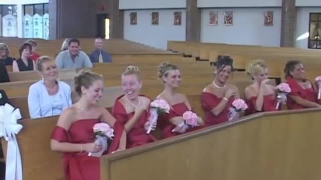 WATCH LATER ADD TO QUEUE Kids add some comedy to a wedding! - Ring Bearer Fails