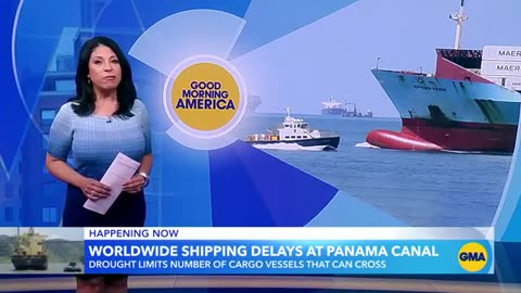 Traffic jam in Panama canal as drought leaves 200 ships stranded | GMA