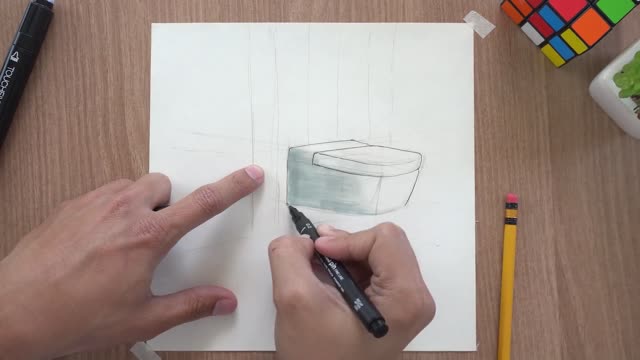 How to RENDER Architecture Materials Using Alcohol Markers