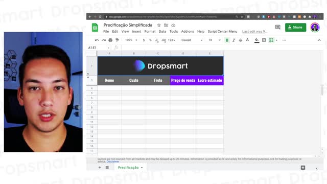 Aula sobre como fazer precificação 01