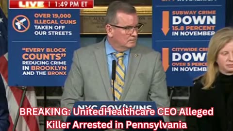 BREAKING: UnitedHealthcare CEO Alleged Killer Arrested in Pennsylvania