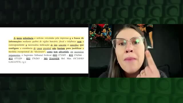 Entrevista com Bárbara Te Atualizei sobre absurdos dos inqueritos inconstitucionais