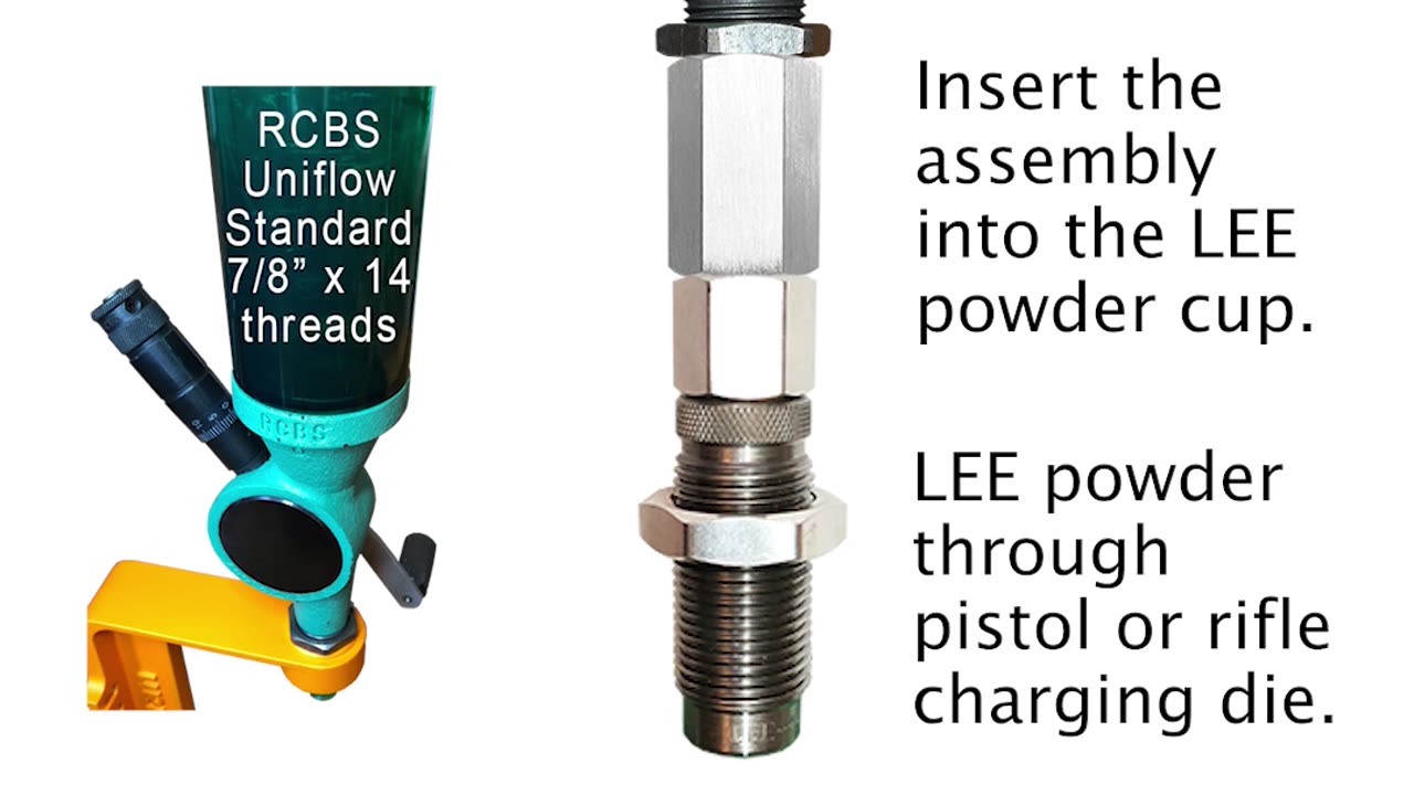 Universal Perfect Powder Measure Adapter™ from Gun-Guides