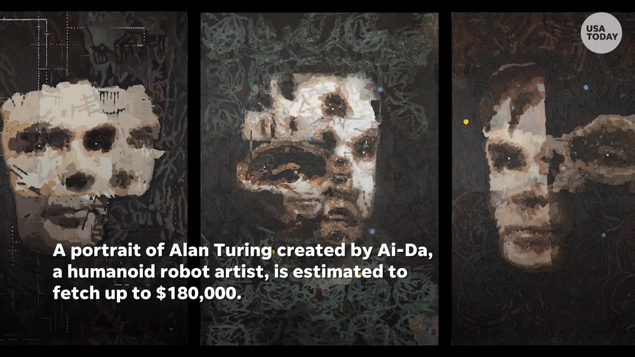 Robot-made portrait of Alan Turning to be sold at auction