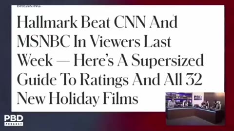 Hallmark is beating CNN and MSNBC in viewership.