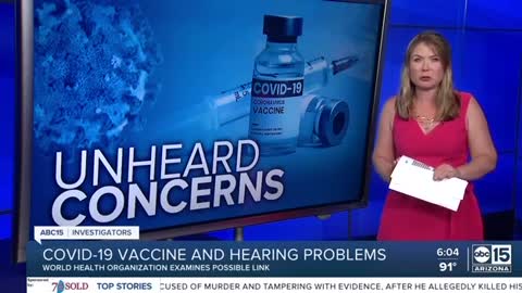 WHO finds potential link between COVID-19 vaccine and hearing issues.