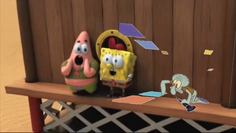 Squidward Is Playing With Tiles While SpongeBob And Patrick Completely Disintegrate 😭