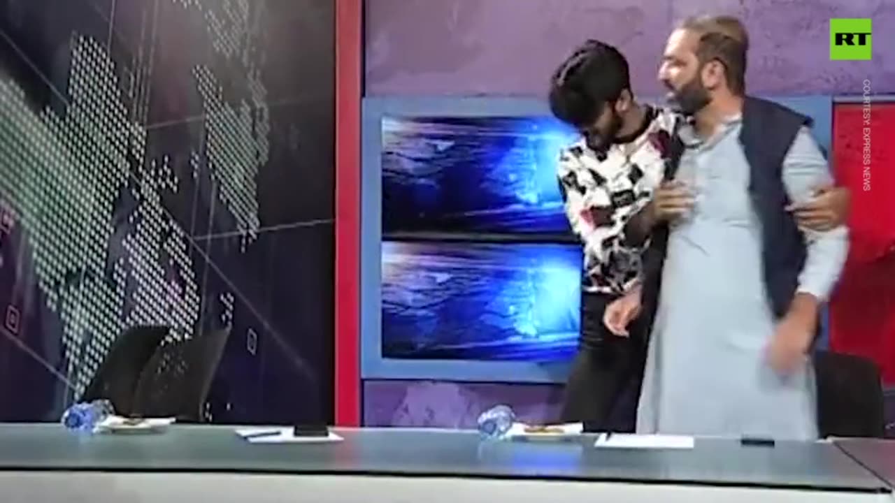 Pakistani politicians brawl live on air 9/30 Rt