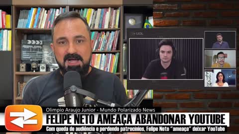 DESESPERO! Felipe Neto perde audiência e patrocínios e ameaça ABANDONAR YouTube_HD