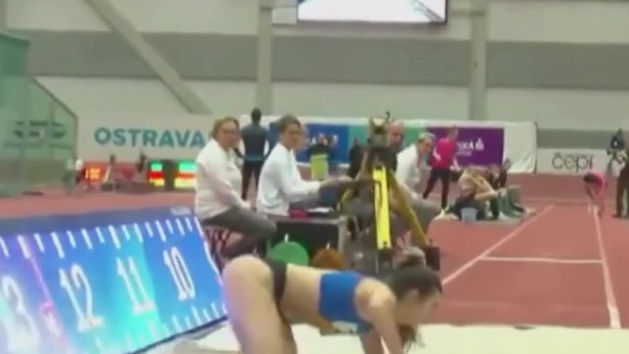 Natalie beautiful long jump