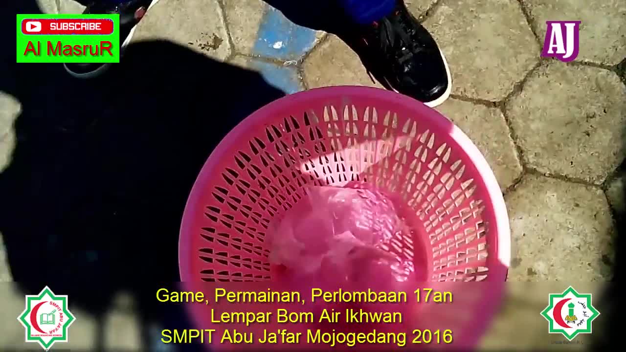 Game, Permainan, Perlombaan 17an Lempar Bom Air Ikhwan SMPIT Abu Ja'far Mojogedang 2016