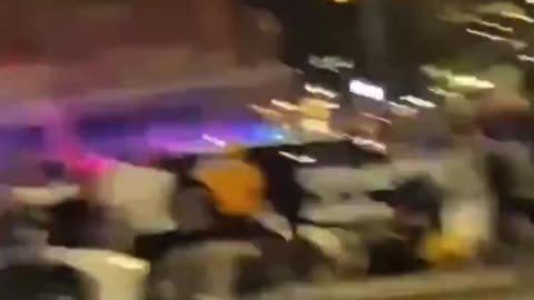 Should it be okay for officers who fear for their lives to run over unruly protesters