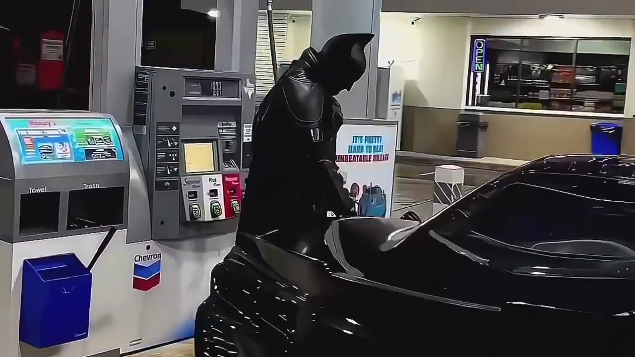 Woah a Batman spotted in a gas station 🤯