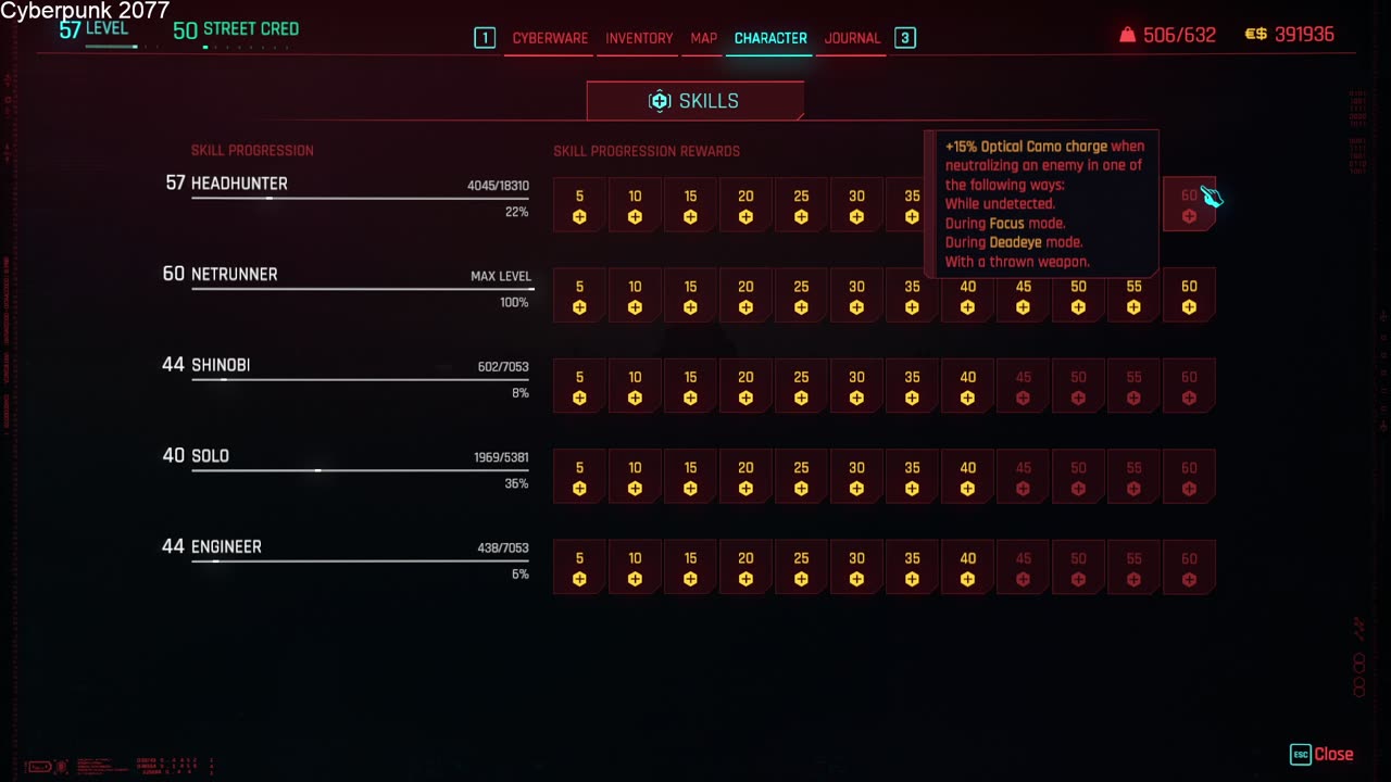 Cyberpunk 2077 2.1 UPDATE (Girl V, Very Hard settings) Netrunner build