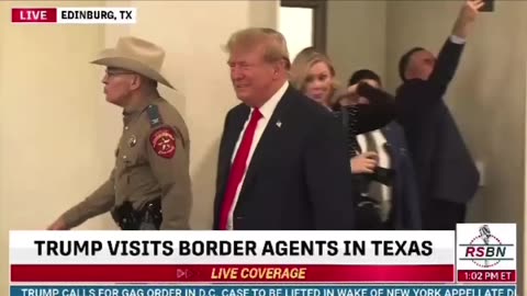 Trump is serving Thanksgiving to Texas border agents today.