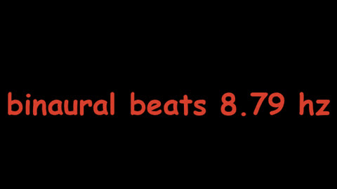 binaural beats 8.79 hz