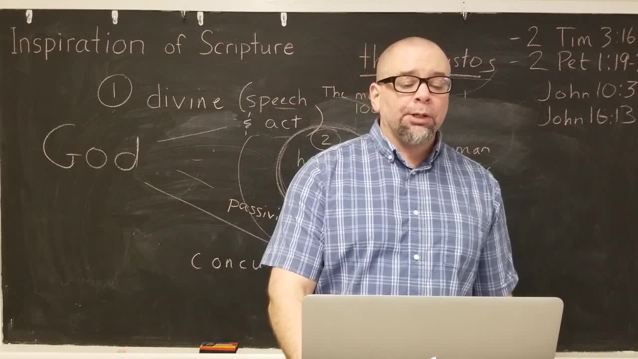 The Inspiration of Scripture, Part 1
