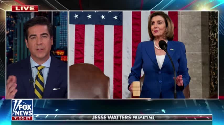 Jesse Watters- -Nancy [Pelosi]'s like the girl who tells a fat slob he looks like Tom Cruise