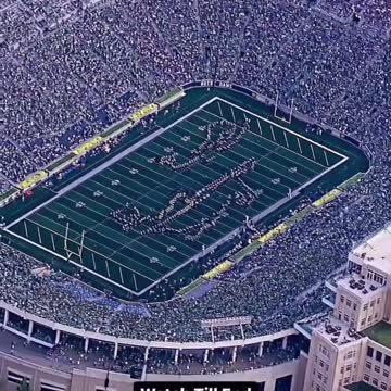 AMAZING Notre Dame Band Top Gun Performance Caught With Drone Video