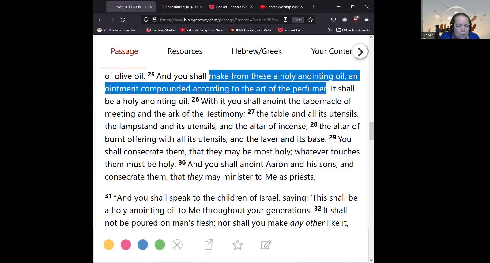 Journey Through The Bible -- Episode 58 -- The Altar of Incense, Anointing Oil, Incense, Etc