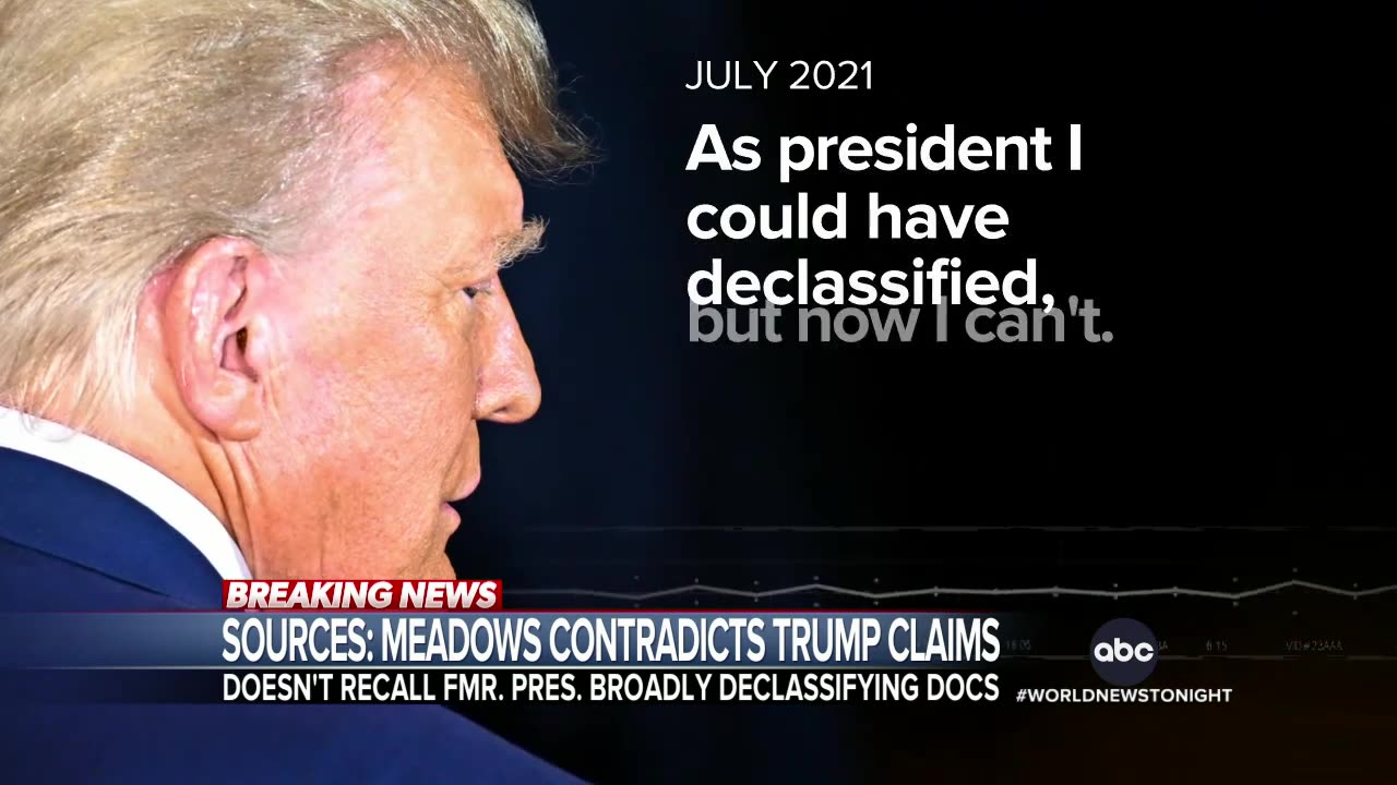 Mark Meadows contradicts Trump’s defense in classified documents case: Sources | WNT