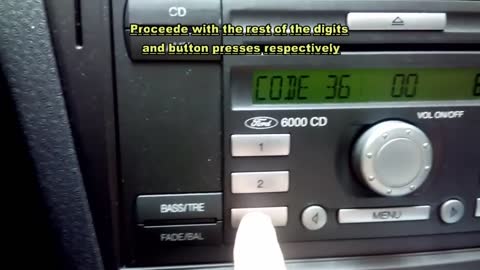 How to: Ford 6000 CD, Entering Key Code for Idiots and Ford Radio Code Unlock VladanMovies