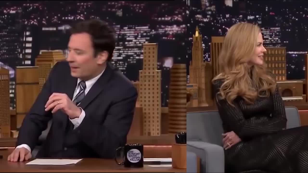 Nicole Kidman and Jimmy Fallon