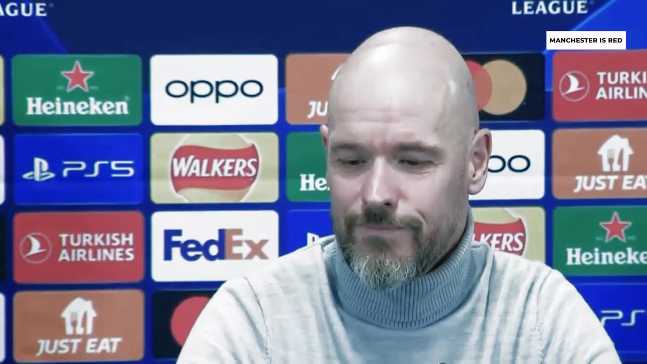 Galatasaray vs Man Utd - Erik Ten Hag Press Conference With Bruno Fernandes