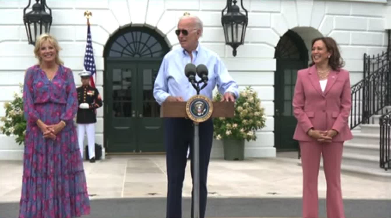 Biden: "Every time I hear 'Hail to the Chief' I wonder 'Where the hell is he?'"