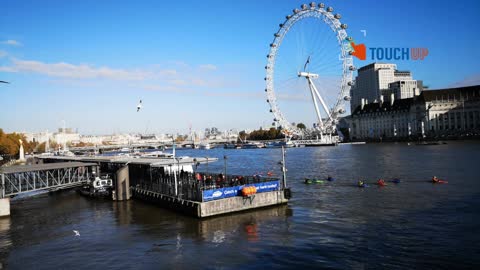The London Eye time-lapse is seen from above In drone footage [Luxury Lifestyle]