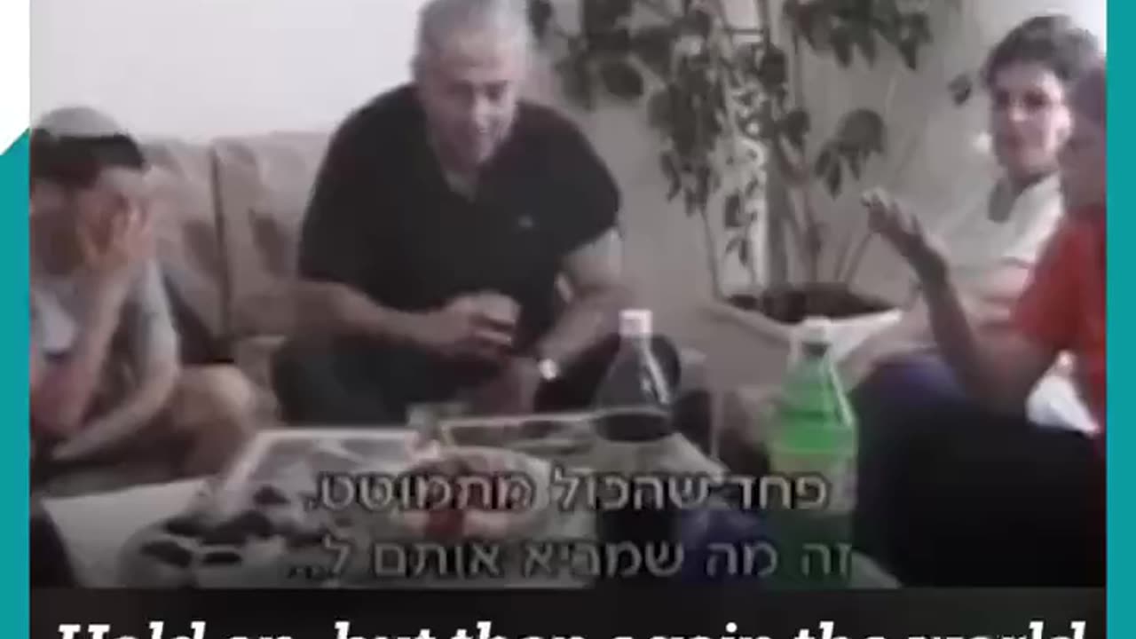 2001 Israeli PM Netanyahu talking about how Israel intentionally strikes Palestinians “painfully"‼️