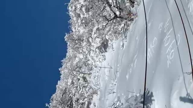 It is a huge snow mountain in Korea.